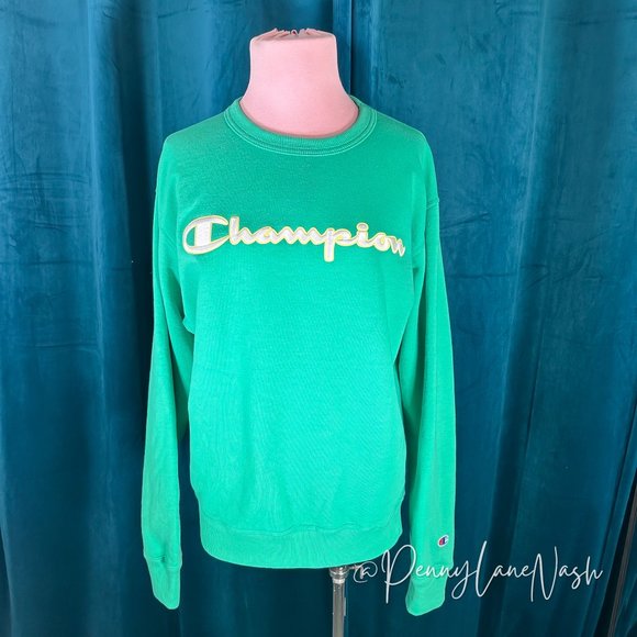 Champion Men's Powerblend Applique Crew Sweatshirt - Picture 3 of 11